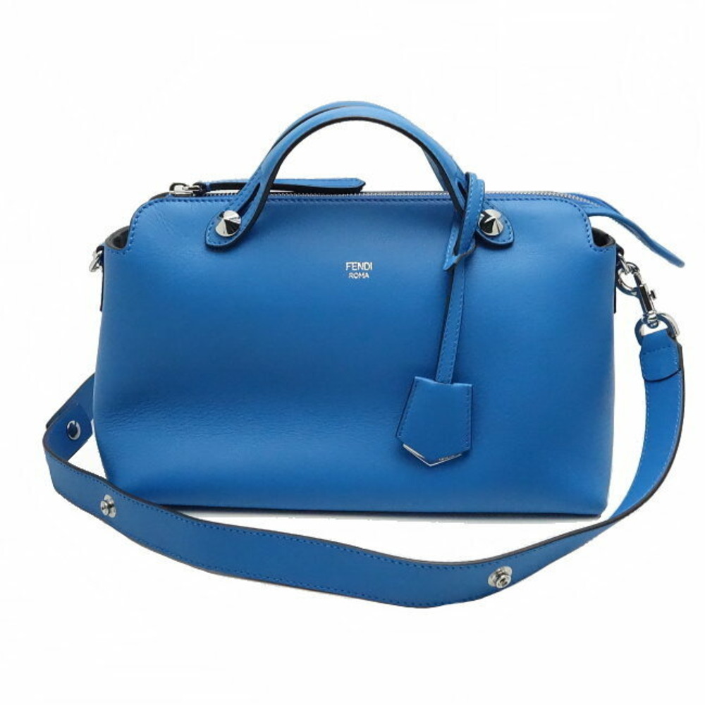 Fendi Bag By the Way Calfskin Blue Royal